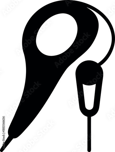 Ear Thermometer Icon for Personal Health and Temperature Monitoring