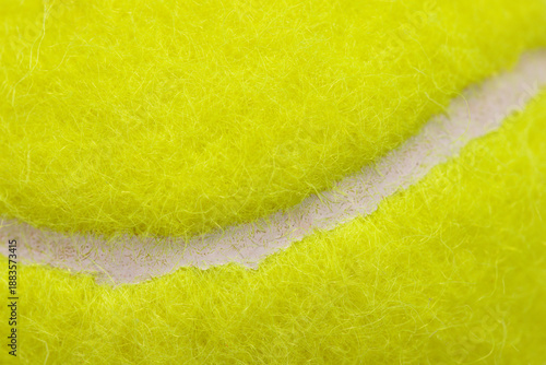 Close-up tennis ball , macro shot