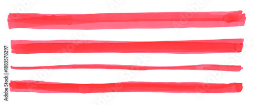 Wallpaper Mural Red Hand drawn sketch hatching line smear stroke. Felt-tip pen, watercolor marker texture stain isolated on white background. Torontodigital.ca