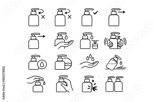 Correct icon cue vector ease usability practical calm art bathroom logic detail