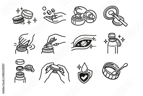 Step component icon vector lid detail logic reusable scrub habit awareness bottle
