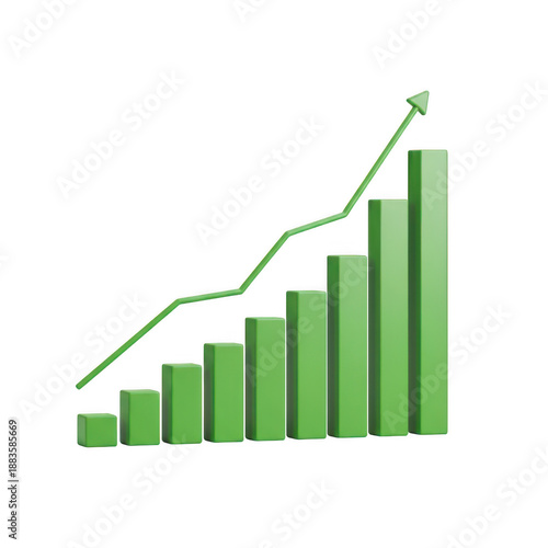 Growth chart showing increasing success isolated on transparent background Free Download Growth chart showing increasing success isolated on transparent background - GFXLoad