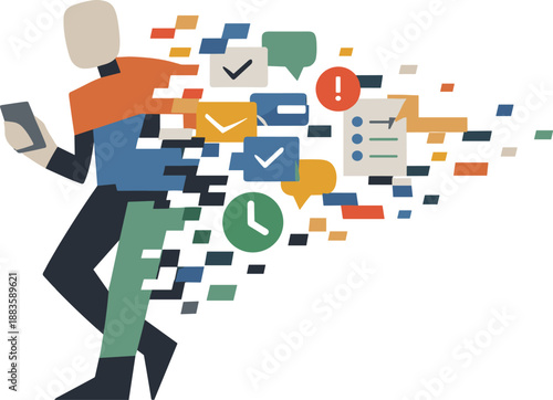 Dissolving Identity Abstract. Create a collection of 6 stylized cyber-inspired 3D volume designs, presented on a pure white