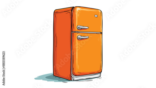 Modern Refrigerator Clipart Vector Art and Illustration for Professional Projects