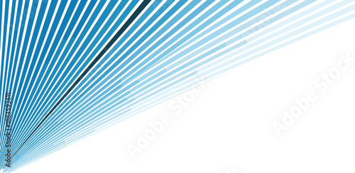 Dynamic blue lines creating a sense of rapid movement and digital data flow across a modern, abstract background with strong perspective for technology concepts