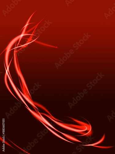 Modern soft abstract background on gardient background with flash flame wave curves