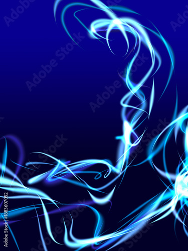 Modern soft abstract background on gardient background with flash flame wave curves
