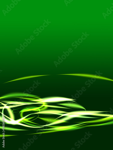 Modern soft abstract background on gardient background with flash flame wave curves