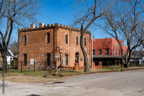 Tablou pe pânză Old Freestone County Jail in Fairfield, Texas