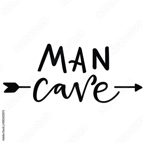 Man Cave Typography Sign Design