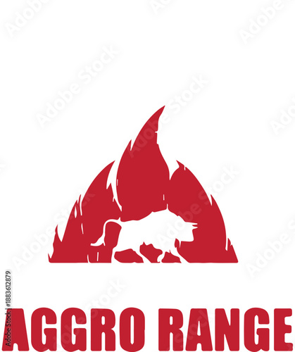 Red Mountain Peaks Silhouette