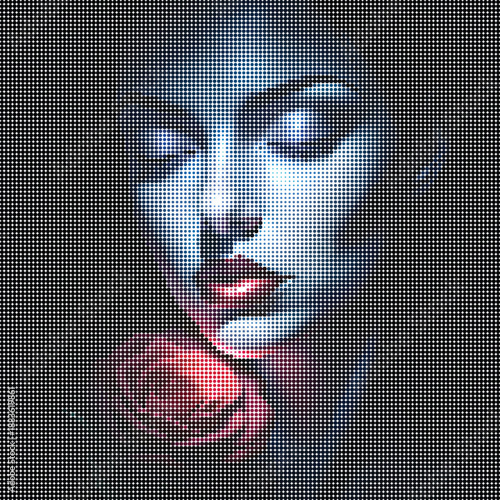 Woman With Red Flower