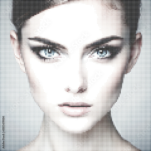 Beautiful Woman Face Portrait