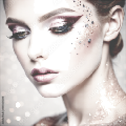 Beautiful Woman Face Portrait