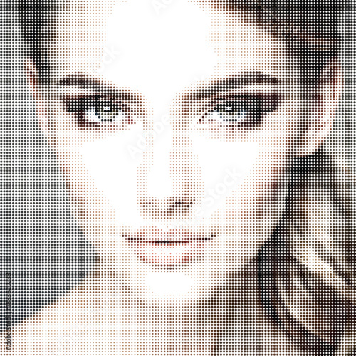 Pretty Woman Face Portrait