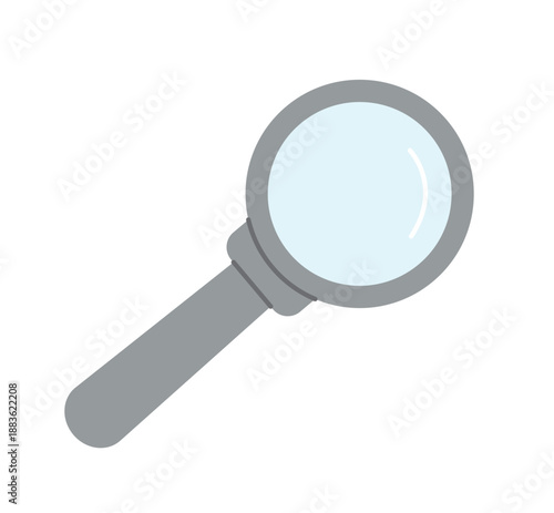 magnifying glass, search, analysis, research, discovery, investigation, focus concept - vector illustration