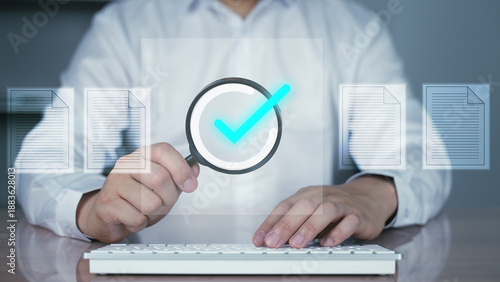 Digital Document Verification and Quality Assurance Process.