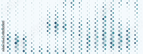 Abstract health pattern featuring cross symbols on white backdrop. Clean medical template for healthcare branding, hospital graphics, and wellness campaign designs.