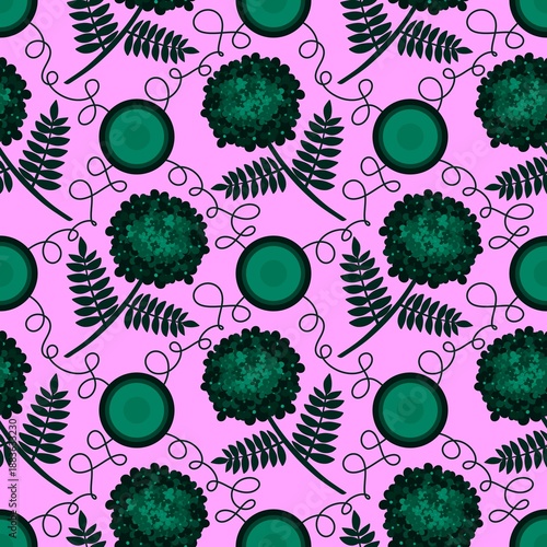 Floral seamless flowers pattern for wrapping paper and fabrics and kids clothes and spring party textiles and linens