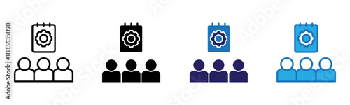 Orientation Icon Multi Style Vector Illustration