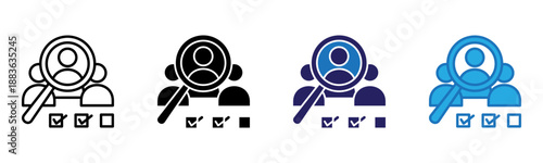 Role Clarity Icon Multi Style Vector Illustration