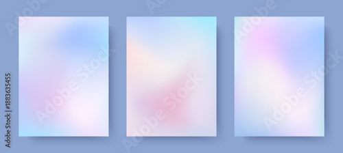 Winter gradient backgrounds in soft pastel colors.Abstract aurora banners in blue,pink,purple,white.Dreamy watercolor wallpapers.Delicate minimal designs for prints;ad,covers;branding.