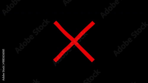 Cross mark error symbol wrong cancel rejection transparent background icon for indicating failure, incorrectness, or a negative outcome in various digital and print applications.