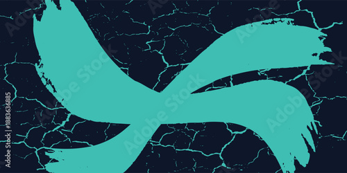 Abstract glowing wave lines on dark blue background. Dynamic wave pattern. Modern flowing wavy lines. Futuristic technology concept. Suit for banner, poster, cover, brochure, flyer, website