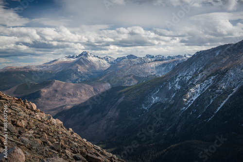 Forest canyon in the rocky mountains national park