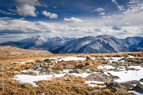 Long peak range in the rocky mountains national park
