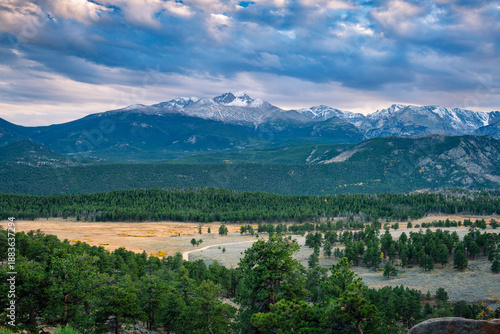 Long peak view in the rocky mountains national park