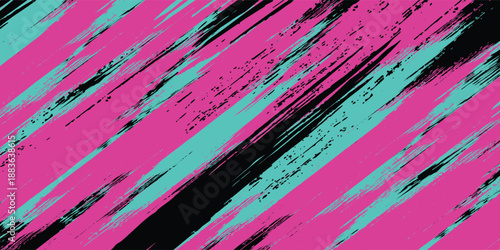 Car sticker wrap banner abstract sporty lines pink blue greenish grunge color combination brush storm thunder modern