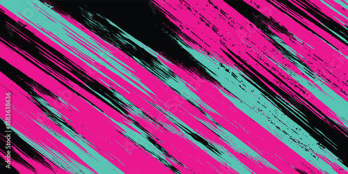 Car sticker wrap banner abstract sporty lines pink blue greenish grunge color combination brush storm thunder modern