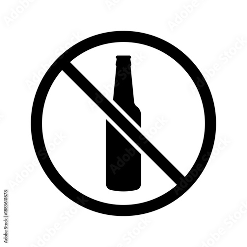 No alcohol sign icon