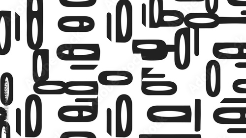 Number 10 Pattern Repeating Design Element.