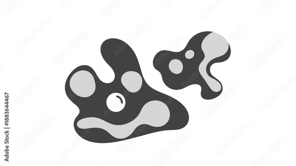 Fototapeta premium Fidget Spinners Black and White Design.