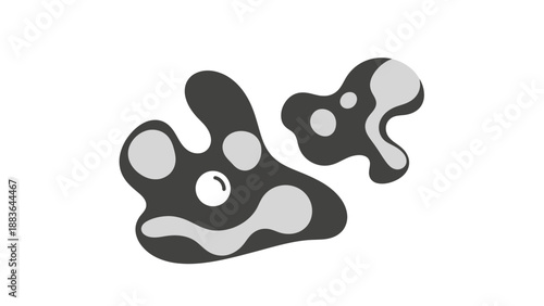 Fidget Spinners Black and White Design.