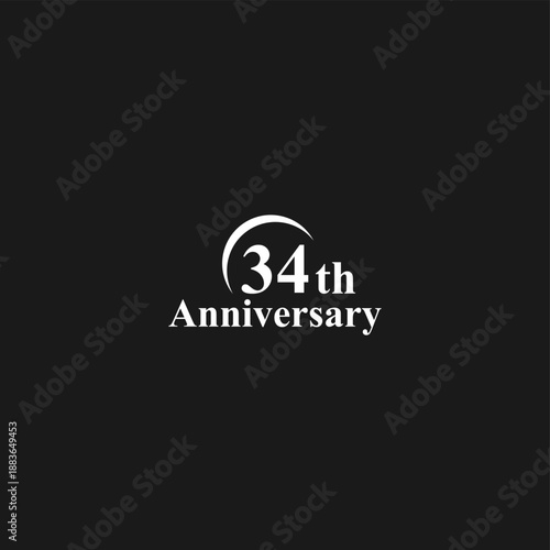 anniversary logo design, commemorative design, gold, elegant, decoration, happy, element, business, celebrating, vector, greeting, template, birthday, congratulation, symbol, year