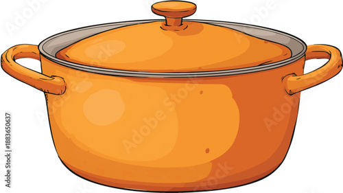 Cartoon Cooking Pot Clipart: Vector Art and Illustration for Culinary Designs
