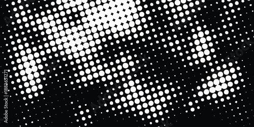 Dots halftone yellow and dark blue color pattern gradient grunge texture background. vector