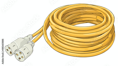 Professional Extension Cord Clipart Vector Art and Illustration for Various Projects