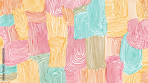 Vibrant Line Texture Seamless Pattern Vector Art