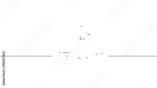 A modern businesswoman working on a laptop in a minimalist office space with a cityscape view