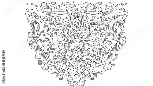 A detailed vector illustration of a fantasy castle with intricate architecture and ornate designs