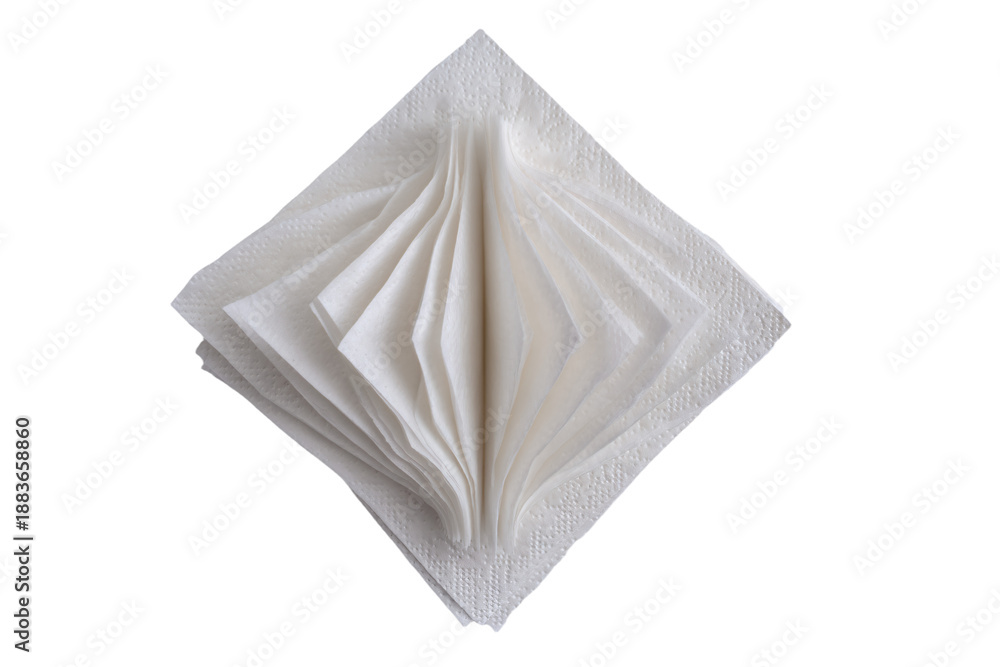 Naklejka premium Abstract Paper Napkin Arrangement