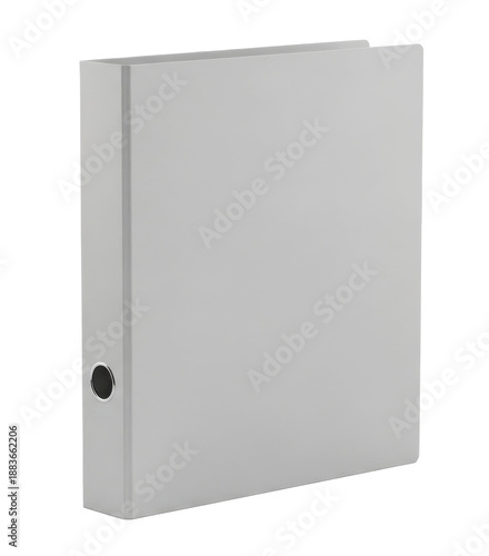 Office Grey File Folder for Documents Isolated on Transparent Background