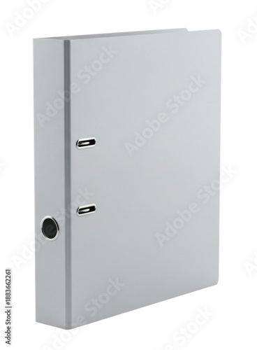 Office Grey File Folder for Documents Isolated on Transparent Background