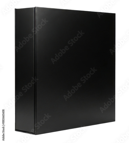 Office Black File Folder for Documents Isolated on Transparent Background