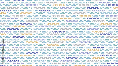 冬の季節の彩り和柄背景イラスト
