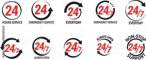 24 Hours Service Design 

